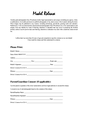 Model Release Form