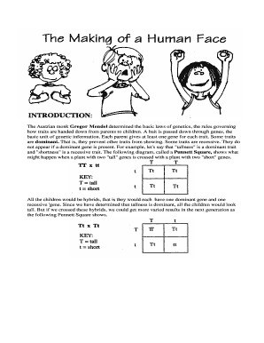 Genetics Experiment Worksheet