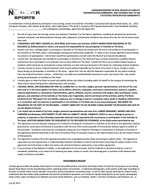 Activities Participation Agreement