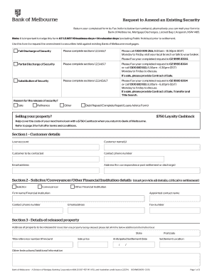 Request to Amend an Existing Security