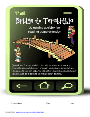 Reading Comprehension Texting Activity