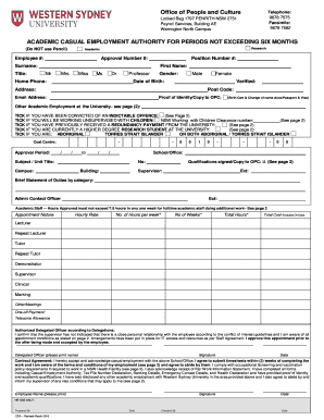 Academic Casual Employment Authority