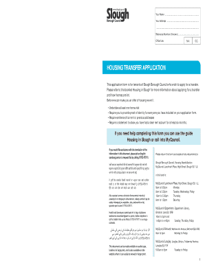 Housing Transfer Application