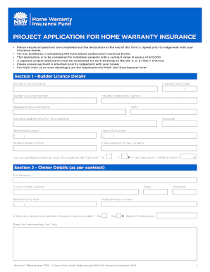 Home Warranty Insurance Project Application