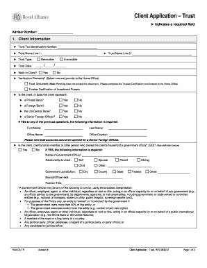 Client Application – Trust