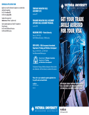 Temporary Migration Skills Assessment Form 457