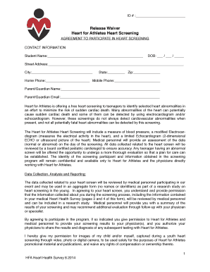 Heart Screening Consent Form