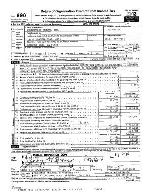 Form 990 (2013) Generation Rescue