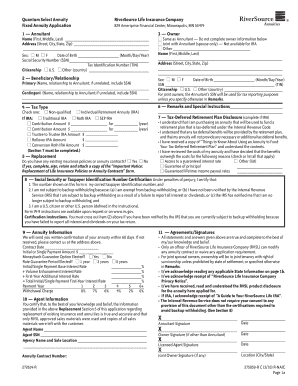 Quantum Select Annuity Application