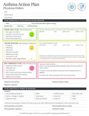 Asthma Action Plan