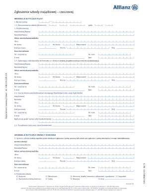 Property Damage Claim Form