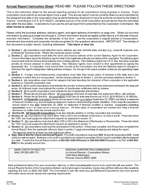 Arizona Corporation Annual Report