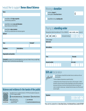 Sense About Science Donation Form
