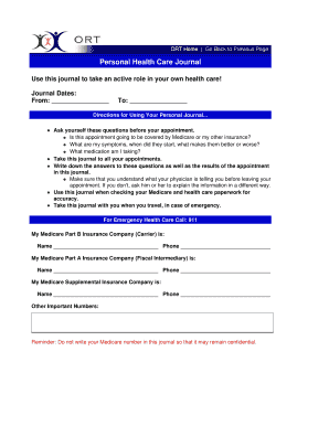 Personal Health Care Journal