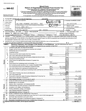 Form 990-EZ 2011
