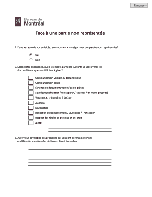 Face à une partie non représentée