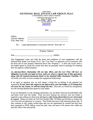 Short Sale Engagement Letter