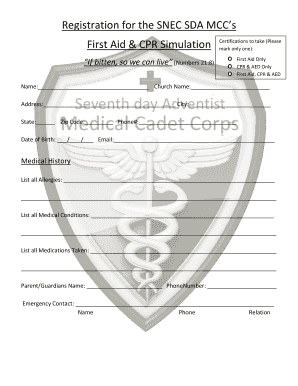 First Aid CPR AED Certification Registration