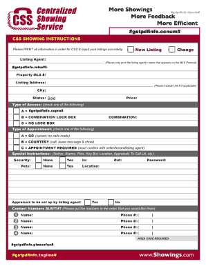 Real Estate Listing Agent Instructions