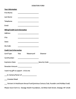 Donation Form