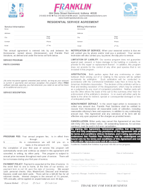 Residential Service Agreement