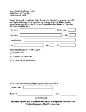 LEED Certification Verification Letter