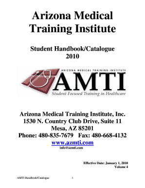 Proposal letter for product - Arizona Medical Training Institute