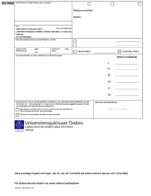Medical Sample Submission Form