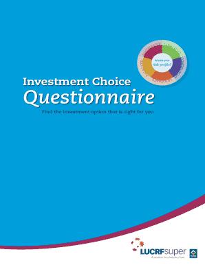Investment Choice Questionnaire