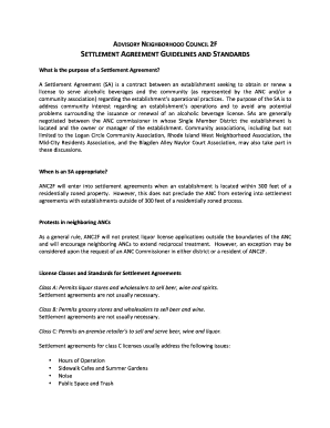 Settlement Agreement Template