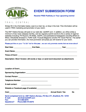 Event Submission Form