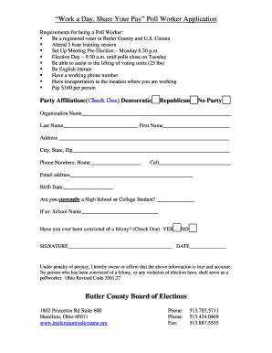 Poll Worker Application