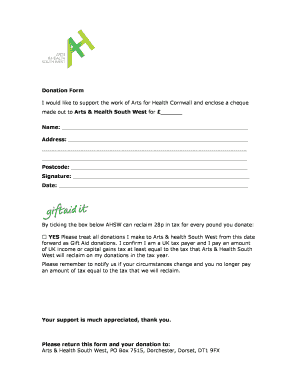 Donation Form - ahsworguk - ahsw org