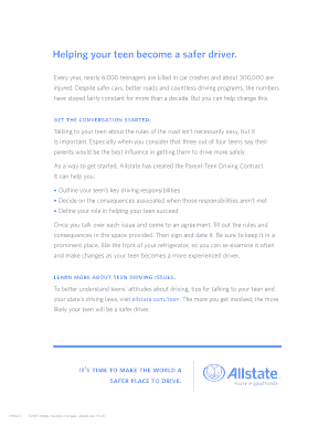 Parent-Teen Driving Contract