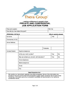Job Application Form