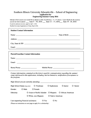 Printable vsepr chart - Engineering Summer Camp 2016 - Southern Illinois University ... - siue