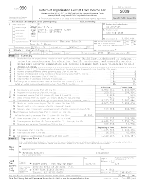 Form 990 Return of Organization Exempt From Income Tax