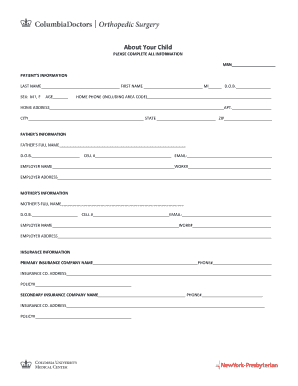 Patient Information Form