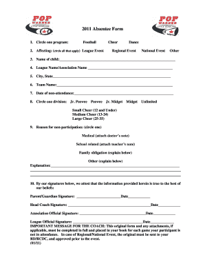 2011 Absentee Form