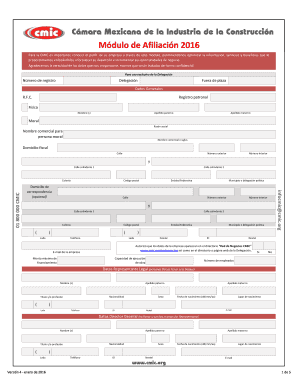 Módulo de Afiliación 2016