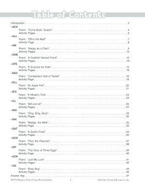 Phonics Poetry Workbook