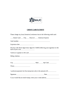Credit Card Payment Form