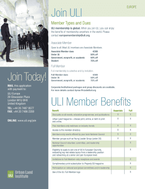ULI Europe Membership Application