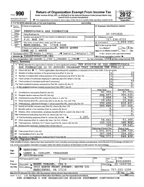 IRS Form 990 for Pennsylvania Bar Foundation
