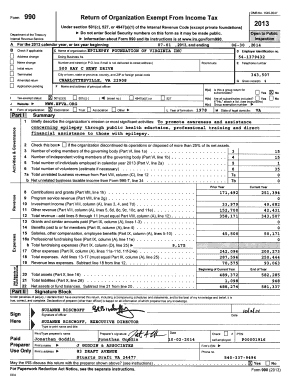 Form 990 Return of Organization Exempt From Income Tax