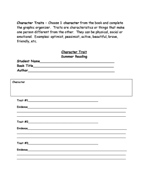 Character Analysis Assignment