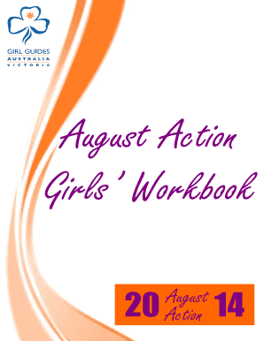 August Action Fundraising Workbook