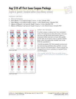 First Loan Coupon Package