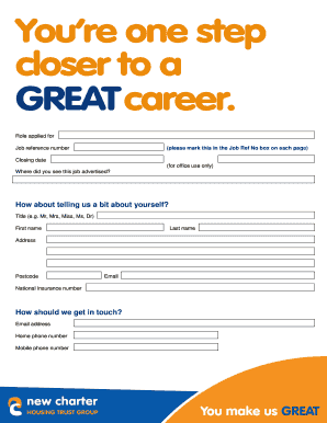 Job Application Form