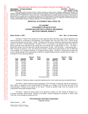 OFFICIAL STATEMENT RELATING TO 17645000 UNIVERSITY OF